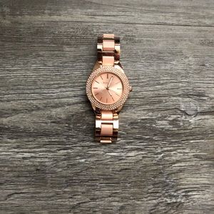 Rose gold watch